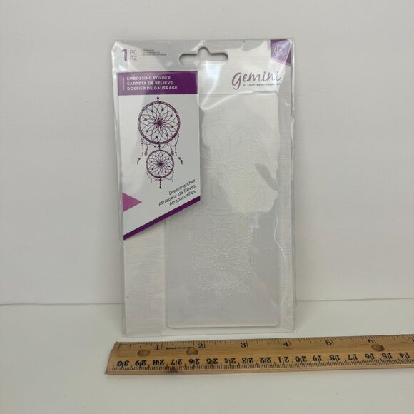 Dreamcatcher Gemini Crafters Companion Embossing Folder Emboss Craft Scrapbook - Picture 4 of 12